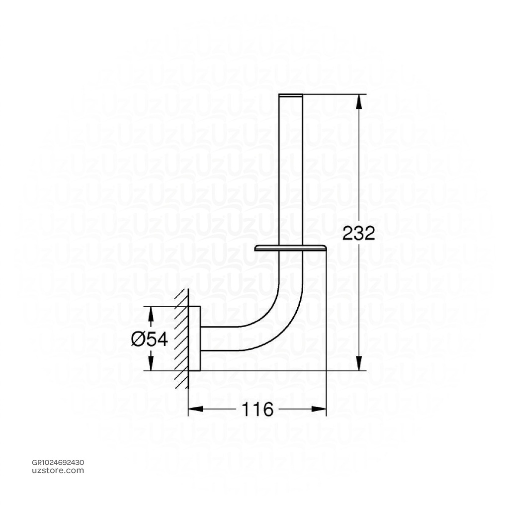 GROHE Essentials Spare Toilet Paper Holder 1024692430