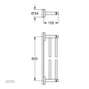 GROHE Essentials Double Towel Bar 1024732430