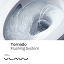 Vlavu wall-hung toilet ( WC ) Tornado Flushing System P-trap: 180mm roughing-in UF seat & cover 490*360*355mm CB.16.0111