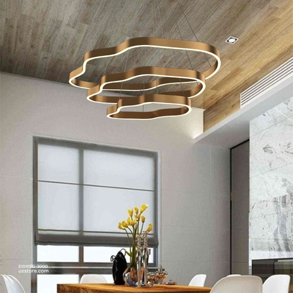 Pendant lamp L:1000*W700*H300 Stainless steel Mirror Black 3000K , 22514-3