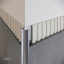 UROSHRINK Spain Tile Corner Steel Trim 171A-PC Plata Cepillado 10MM (ES) Brushed Silver