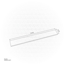 Drainex Stainless Steel 316 Linear Floor Drain 30cm lenght 6cm width 1.5" outlet Tile Model PA-S36-RSD-30x6-1.5C
