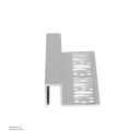 UROSHRINK Spain Tile Corner Steel Trim 212A-PC Plata Ceillado 10MM (ES) Brushed Silver