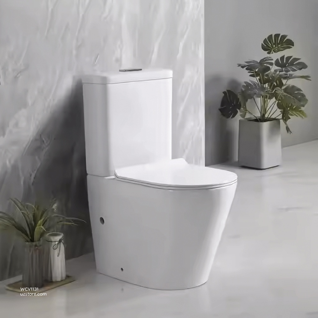 Vlavu Washdown one-piece toilet S-trap 250mm , UF seat cover 660x360x805mm CB.12.0005
