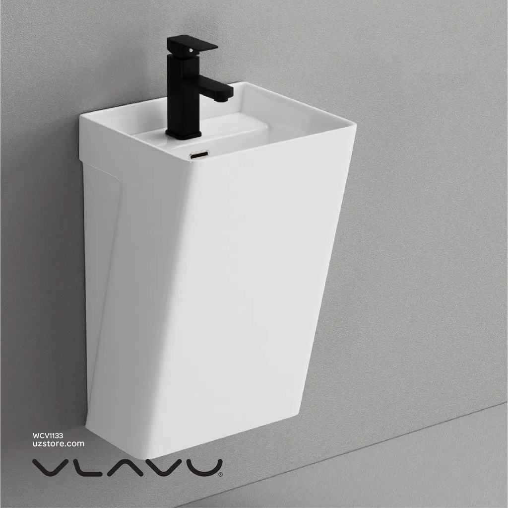 Vlavu Wall-hung basin
 Fixing to wall with back 530x440x360mm CB.39.0001