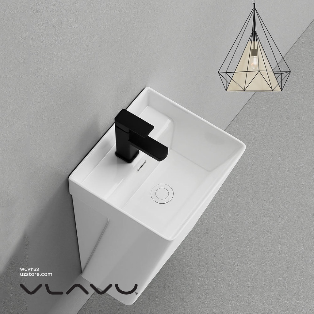 Vlavu Wall-hung basin
 Fixing to wall with back 530x440x360mm CB.39.0001