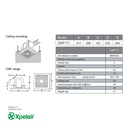 Xpelair CMF171 Ceiling Mount Exhaust Fan (CMF171-89955AW)