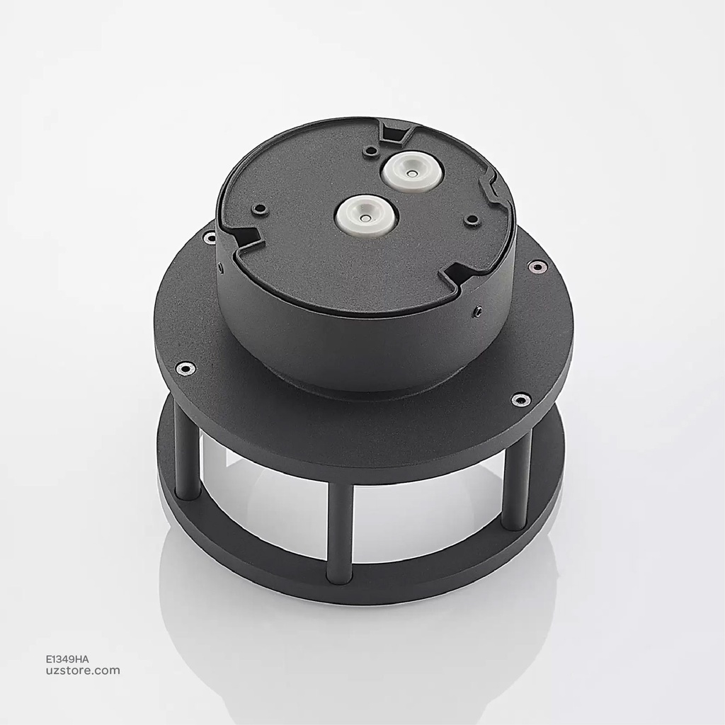 Outdoor LED light, Matt Black, 18W, 3000-3500K, Die casting aluminum+PC(anti UV), SMD, φ170*135MM, SH-202291RD/135