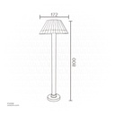 Outdoor LED light, Matt Black, 12W, 3000-3500K, Die casting aluminum+PC(anti UV), SMD, φ172*600MM, SH-2022111RD/600