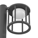 Outdoor LED light, Matt Black, 18W, 3000-3500K, Die casting aluminum+PC(anti UV), SMD, 170*276*800MM, SH-202291RD/800HD