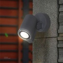 Outdoor LED light, Matt Black, Die casting aluminum+glass, GU10, 105*105*170mm, SH-W202293-1