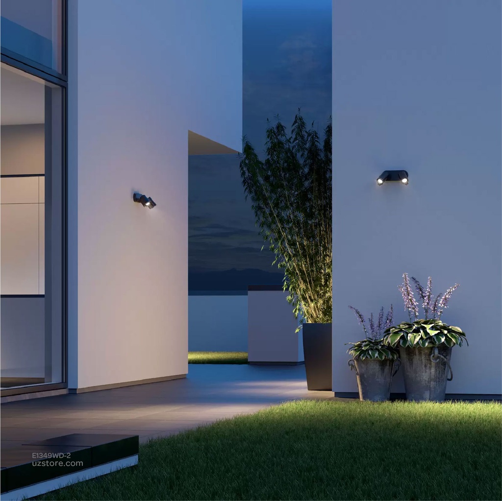 Outdoor LED light, Matt Black, Die casting aluminum+glass, GU10, 230*170*160mm, SH-W202293-2