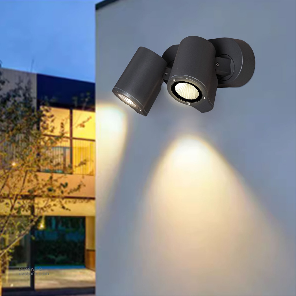 Outdoor LED light, Matt Black, Die casting aluminum+glass, GU10, 230*170*160mm, SH-W202293-2