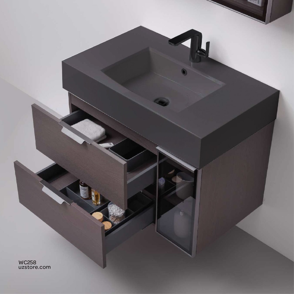 WashBasin Cabinet, Side Cabinet and Mirror  with LED light KZA-2137120