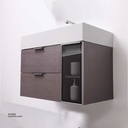 WashBasin Cabinet, Side Cabinet and Mirror  with LED light KZA-2398080 800*480*480