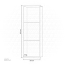 Gold Stainless steel Triple Niche wall with light 90x28x12.5cm , B3023K-LED-L
