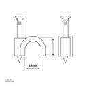 Wire Clip 6 MM every Boxes 40 CT-2156