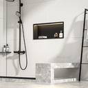 Matte Black Stainless steel Single Niche walls with light  , B1021B-LED