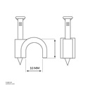 Wire Clip 10 MM every Boxes 20 CT-2158