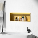 Gold Stainless steel Single Niche walls with light 60x30x12.5cm , B1021K-LED