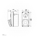 GEWISS Interlocked Socket Vertical 32A 5PIN IP67(GW66220N)