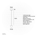 White Led Pendant Light 4.5W 210321