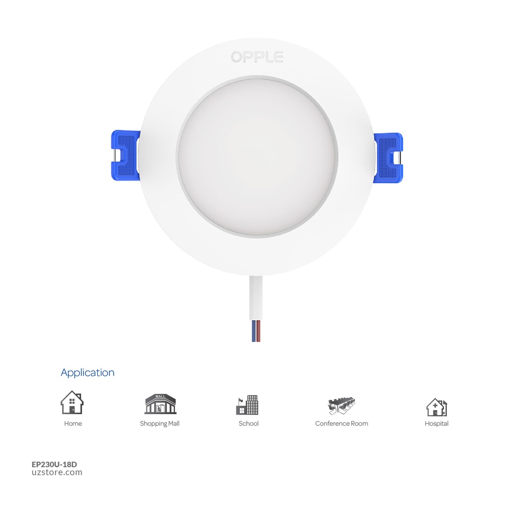 OPPLE LED Downlight RC-US R175-18W-6500-WH-GP Daylight, 540001152100