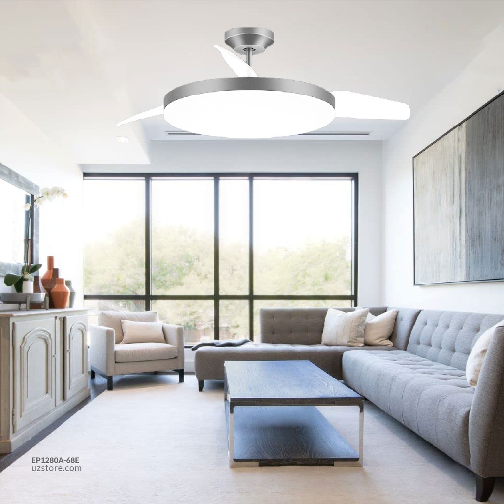 OPPLE Decorative Fan with LED FSD-ERd480-68W-Step-GY-Windys 3-GP Grey 525002009500