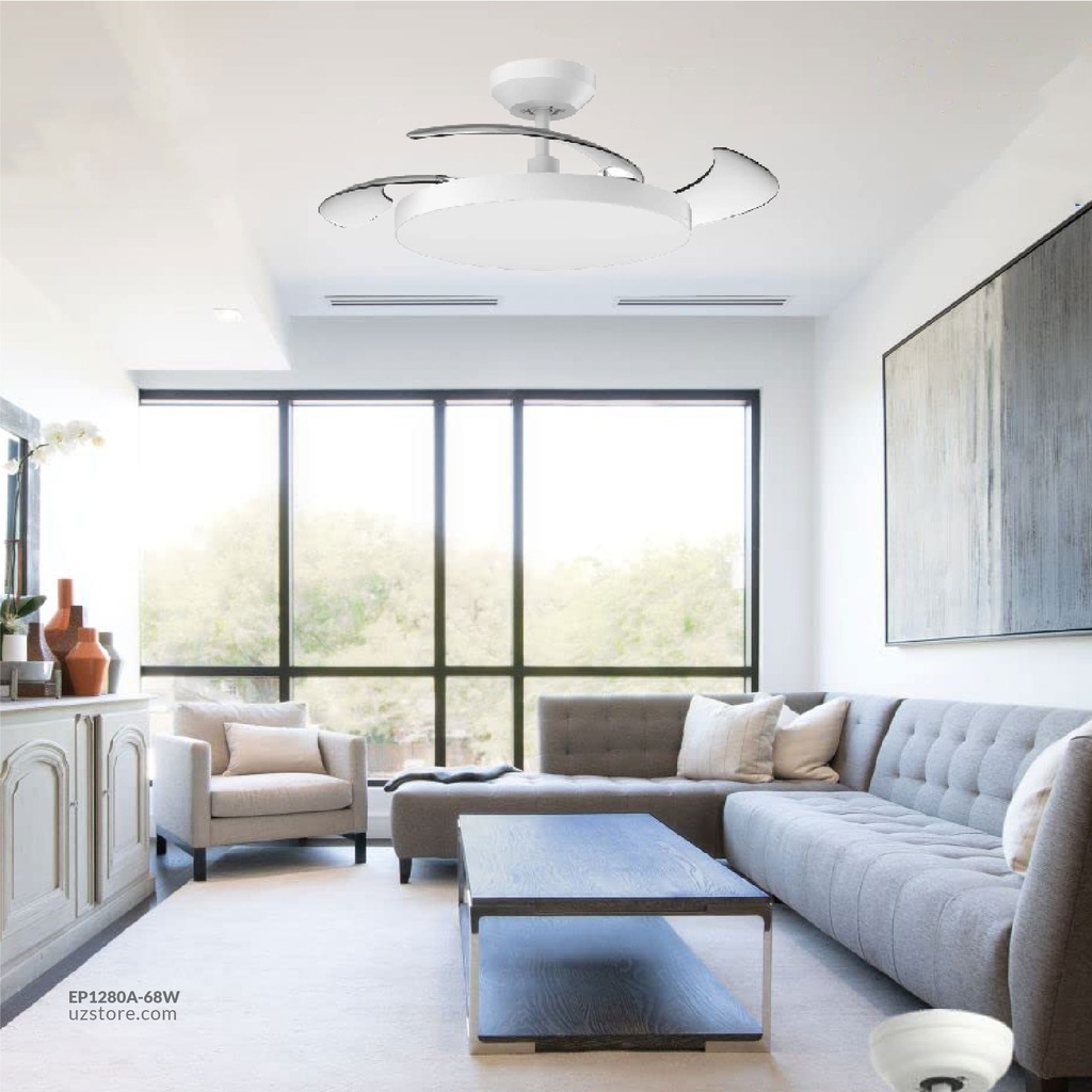OPPLE Decorative Fan with LED FSD-ERd480-68W-Step-WH-Windys 3-GP White 525002009400