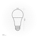 OPPLE LED Lamp UltraSave series US A60 E27 9W 3000K CT DZ Warm white 800008021600