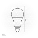 OPPLE LED Lamp UltraSave series LED US A60 E27 15W 6500K CT DZ Daylight 800008020800