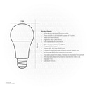 OPPLE LED Lamp UltraSave series US A60 E27 15W 3000K CT DZ Warm white 800008021800