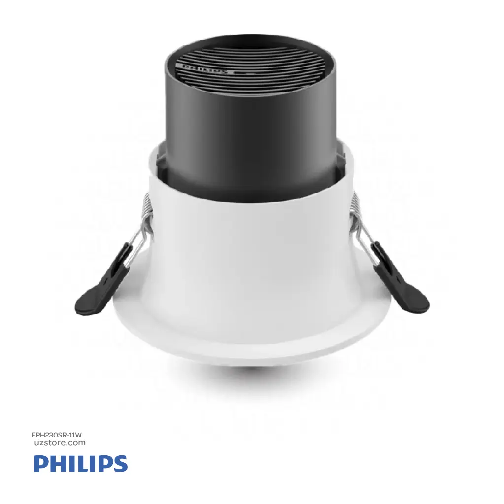 uzstore  Philips Semi-deep Recessed Family, 11 W, 950 lm, 3000K, Metallic Grey RS280 G2 RC Rd D75 11W 30K 50D Warm white 929004150807 EPH230SR-11W-02.webp