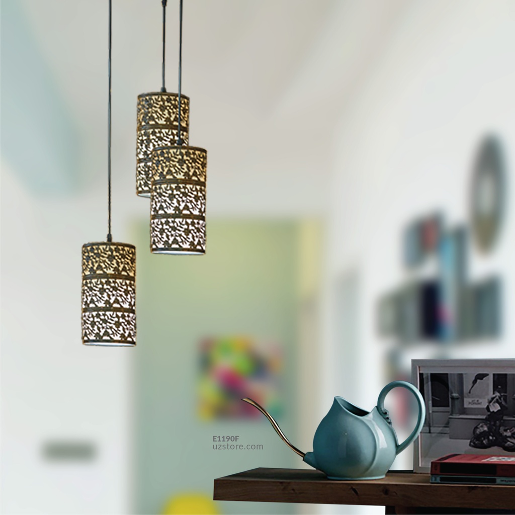 triple Islamic inscription Hanging light 3955