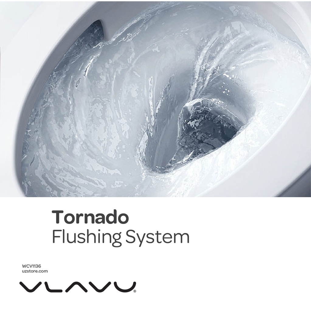 Vlavu wall-hung toilet ( WC ) Tornado Flushing System P-trap: 180mm roughing-in UF seat & cover 520*320*300mm CB.16.0113