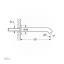 GROHE Essence Bath spout , 13449AL1 , brushed hard graphite