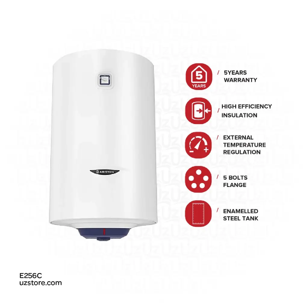 uzstore ARISTON Electric  Water Heater 50Ltr Vertical, Made in China, BLU R 50 V 3605199 E256C-02.webp