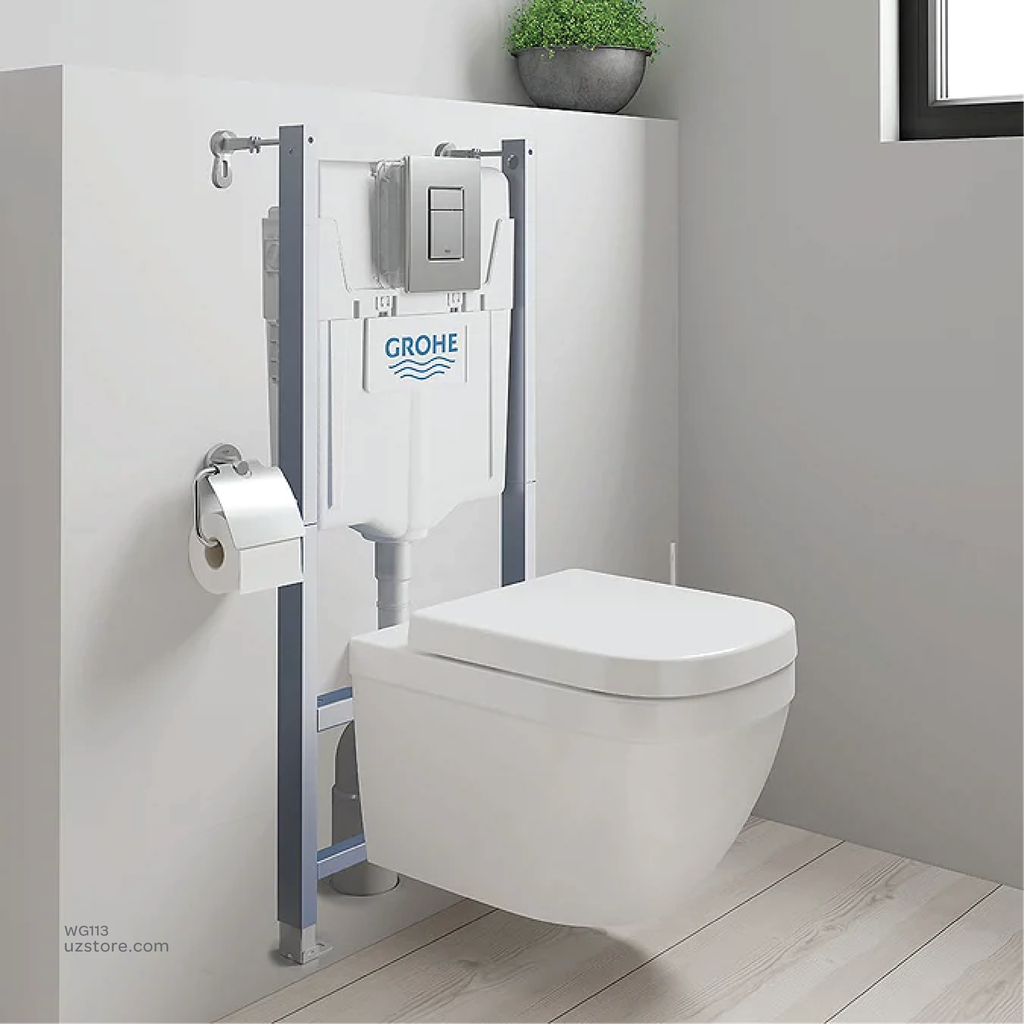 EURO Ceramic wc wall hung + EURO ceramic wc-seat soft close GR39328000+GR39330000 GROHE