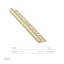 UROSHRINK Spain Tile Corner Steel Trim 171A-OB Oro brillo 10MM (ES) Bright Gold