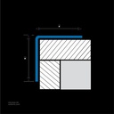 UROSHRINK Spain Tile Corner Steel Trim 193A-PM Plata Mate 25*25MM (ES) Matt Silver