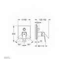 GROHE Eurocube Single-lever mixer with 3-way diverter , 24094AL0 , brushed hard graphite
