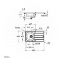 GROHE K200 Stainless steel sink with drainer , 31552SD1 , stainless steel