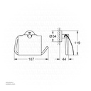 GROHE Essentials Toilet paper holder , 40367AL1 , brushed hard graphite
