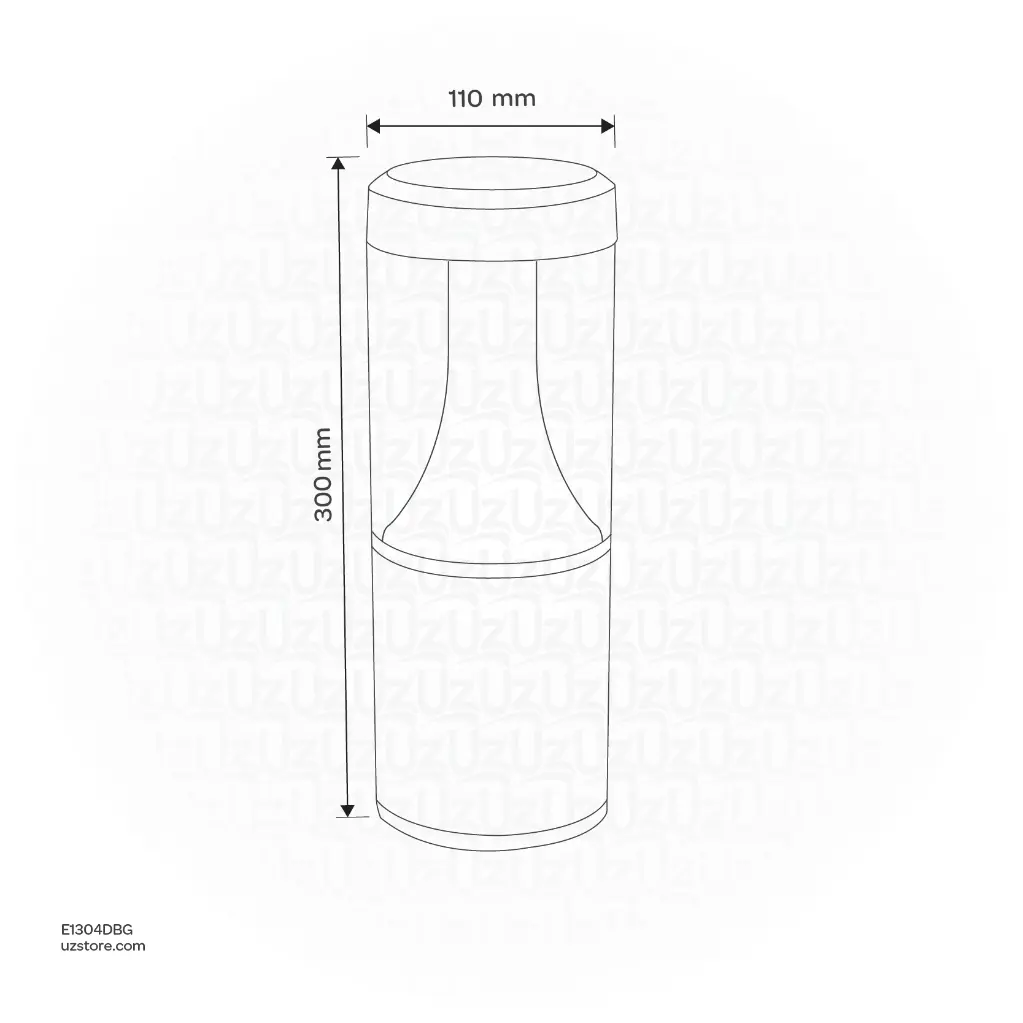 uzstore Wall Mount Outdoor Light E1304DBG-02.webp