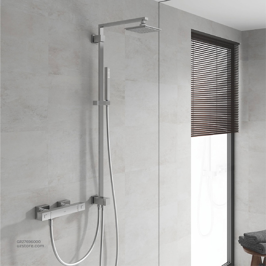 GROHE Euphoria Cube System 150 Shower system with diverter 
for wall mounting , 27696000 , chrome
