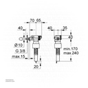GROHE Filling valve , 37095000 , chrome