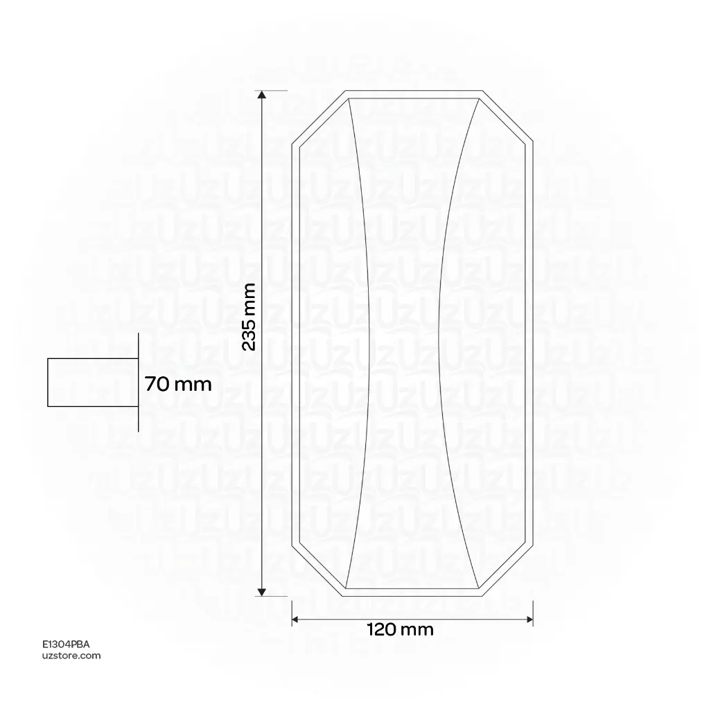 Uzstore Wall Outdoor Light - 24W  E1304PBA-02.webp