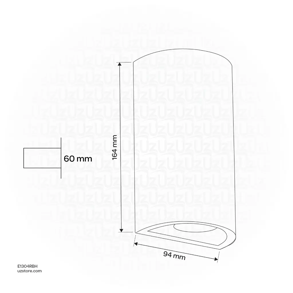 Uzstore Wall Outdoor Light - GU10 E1304RBH-02.webp