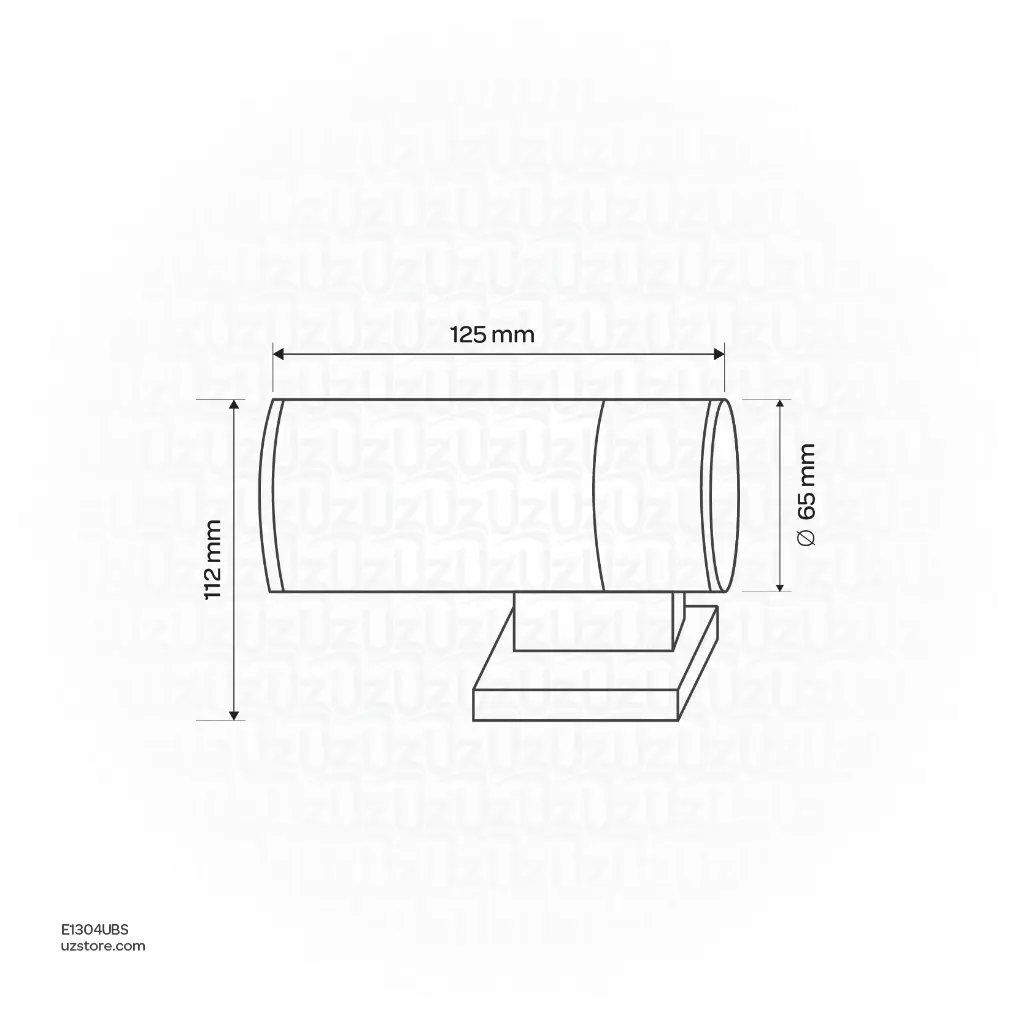 Uzstore Wall Outdoor Light - GU10 E1304UBS-02.webp