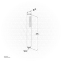 Kludi RAK 1S hand-held shower DN15 Gold RAK40008GD1